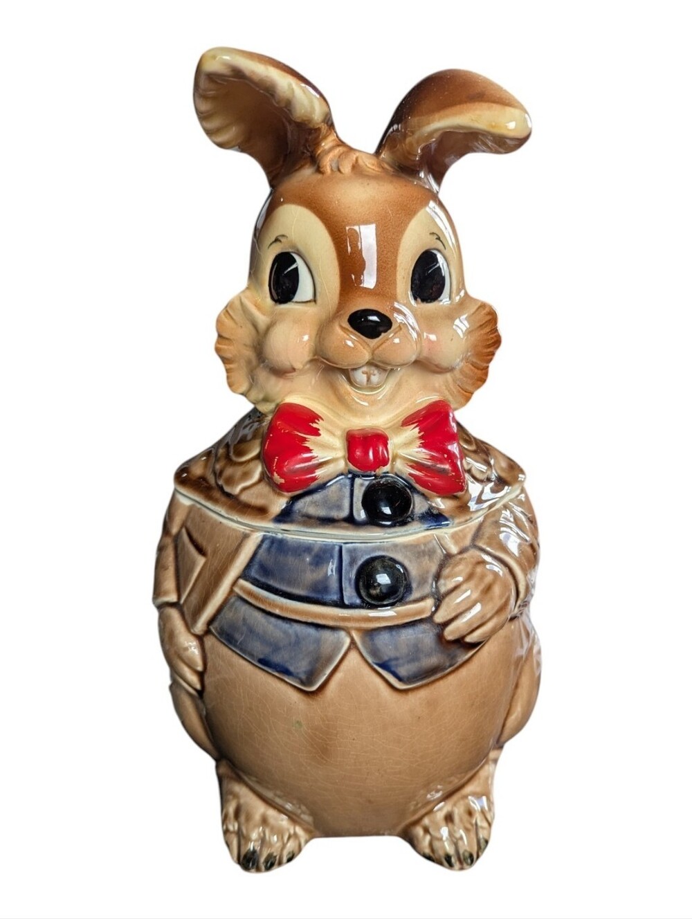 Vintage 1950s Cookie Jar Rabbit From Woolworth "Royal Sealy" Style Japan